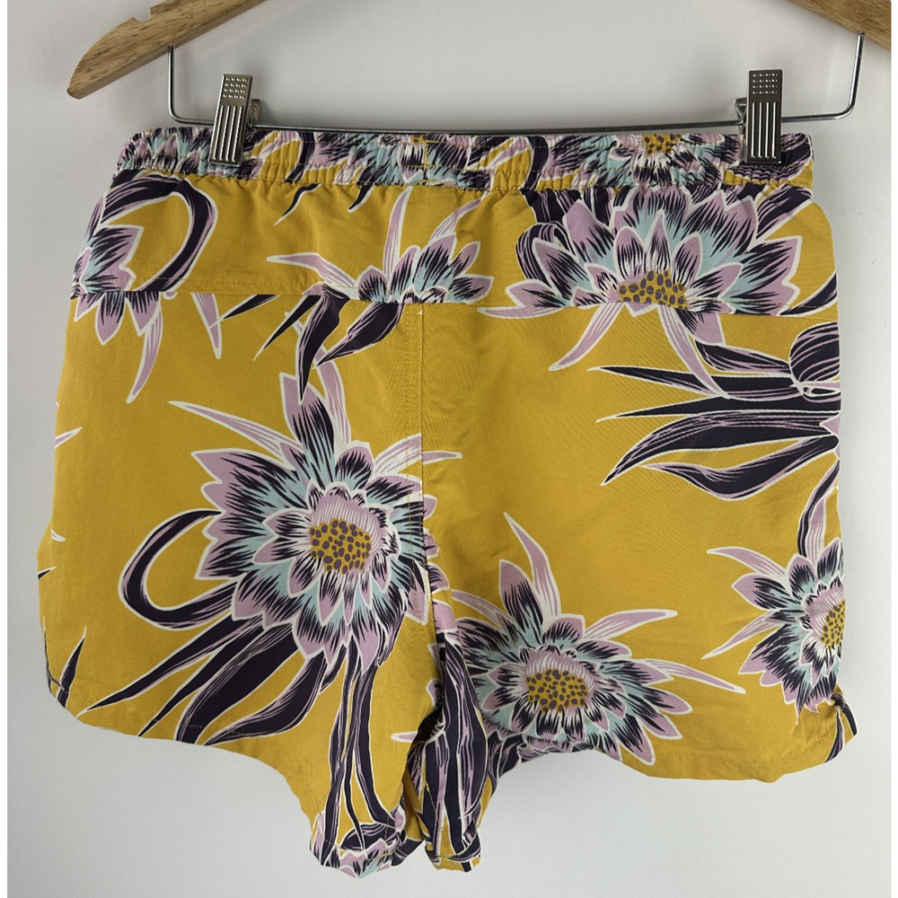Patagonia Women's 4" Baggies Shorts Boardshort Floral Yellow Women's Size XS - Picture 11 of 12